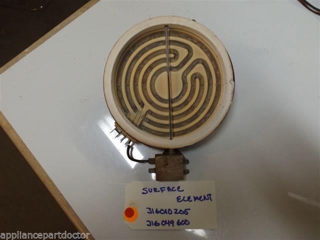 TAPPAN STOVE 316010205 316049600 Element-surface, Coil, Small/6 Inch, W/ Limit TAPPAN STOVE 316010205 316049600 Element-surface, Coil, Small/6 Inch, W/ Limit